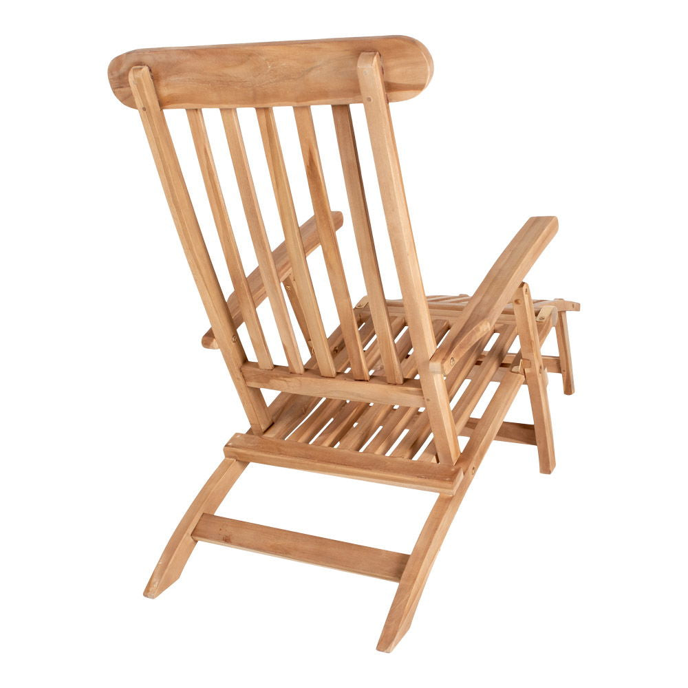 Arrecife Teak Deck Chair - Deck chair in teak.  Adjustable  back with 4 positions.